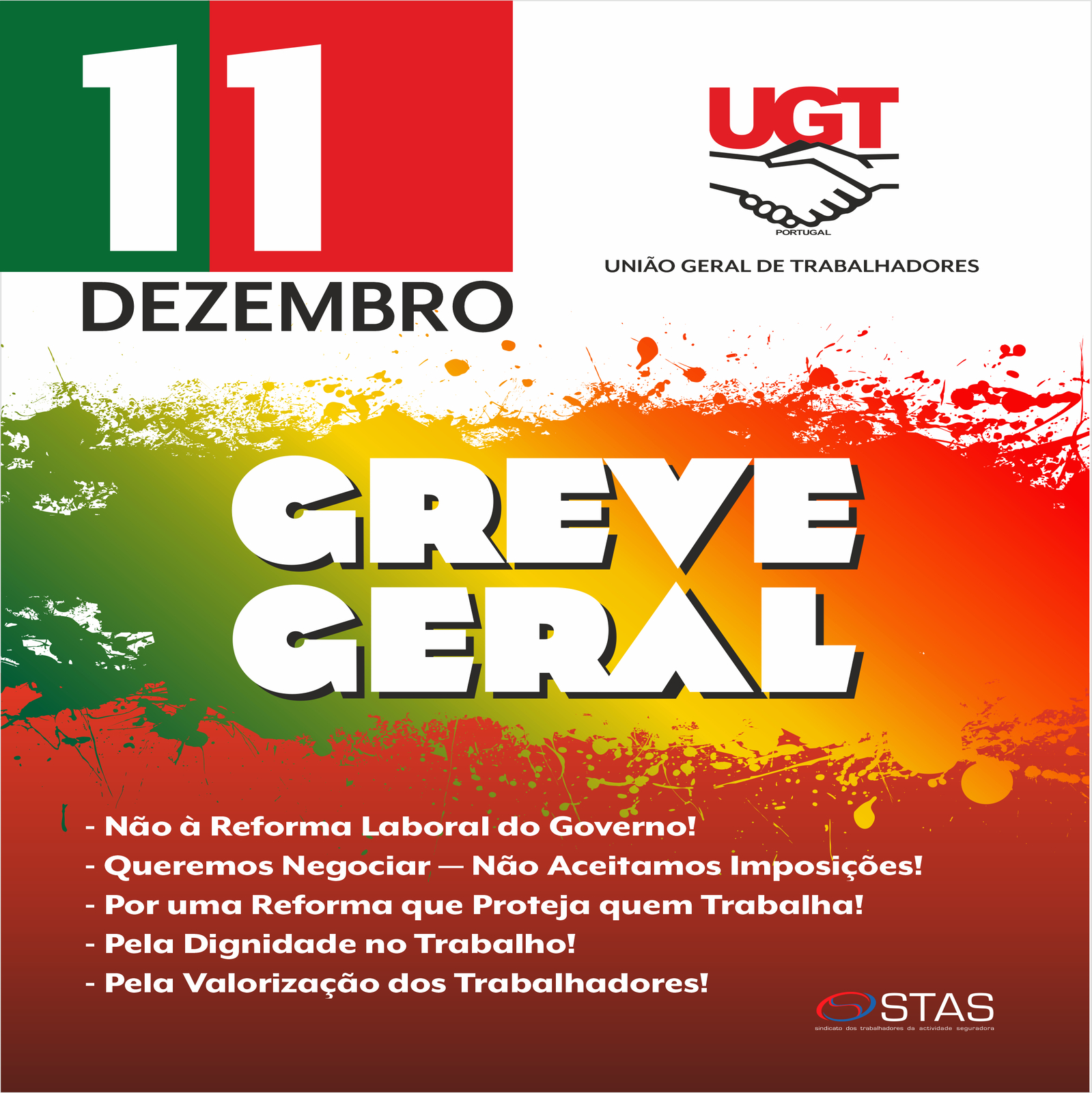 Greve Geral - Não à Reforma Laboral