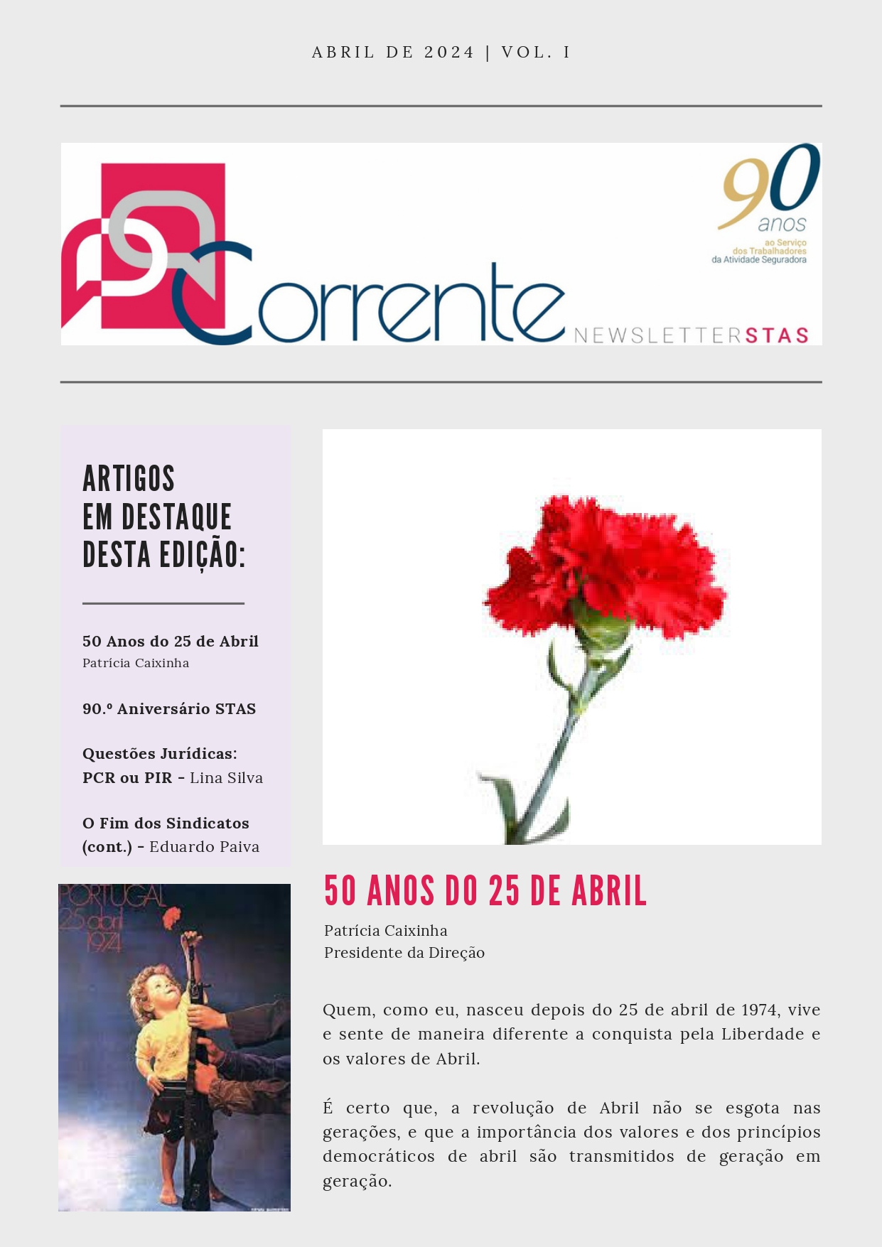 Newsletter STAS - Edição de Abril 2024