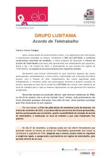 Grupo Lusitania - Acordo de Teletrabalho